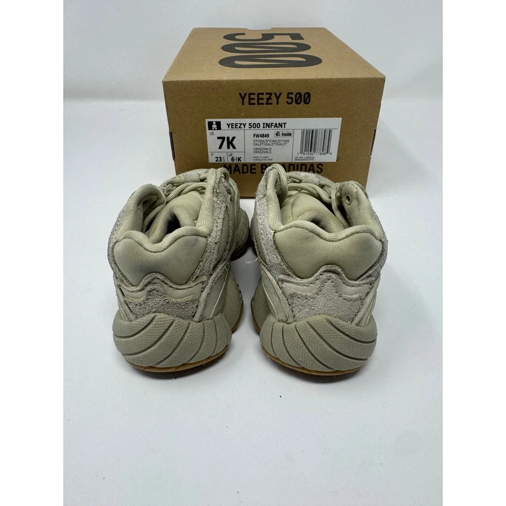 Adidas Yeezy 500 Infant Stone Tan Suede Sneakers FW4849 Size 7K